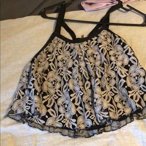 White & Black tank top